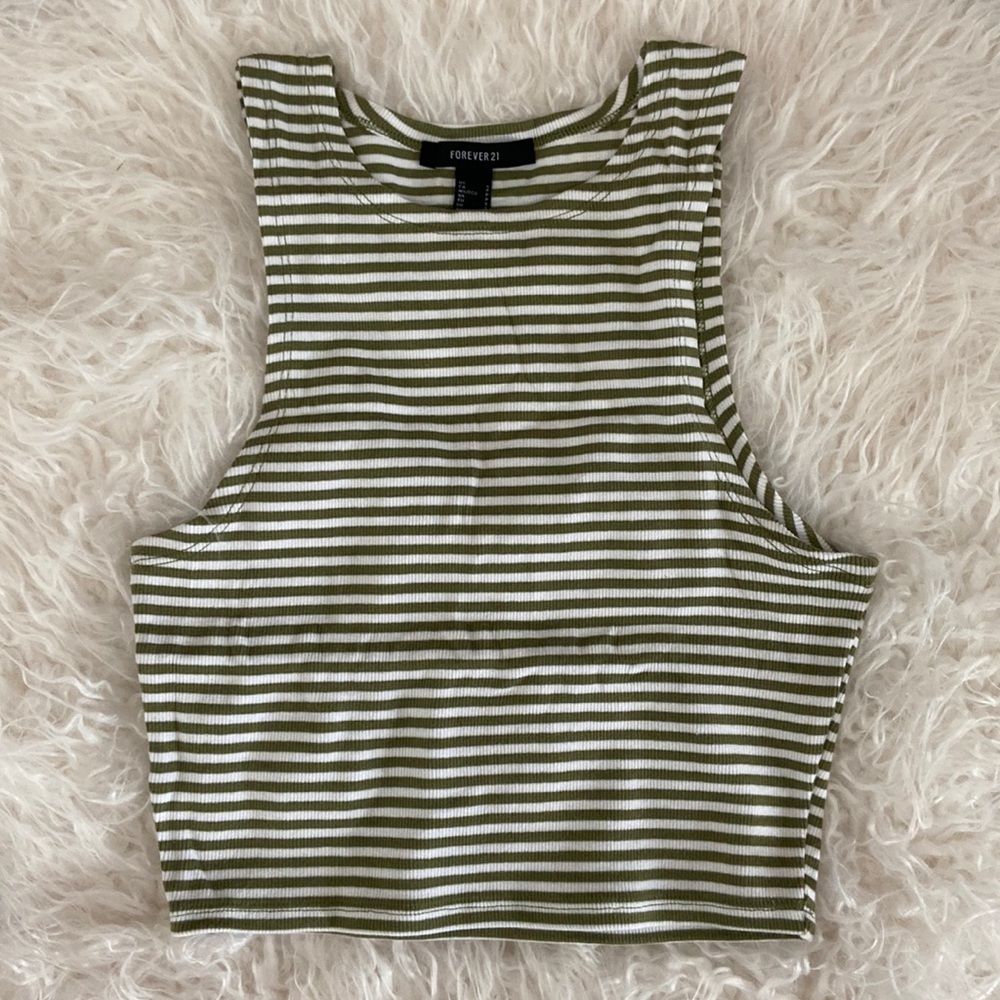 Striped Cropped Tank